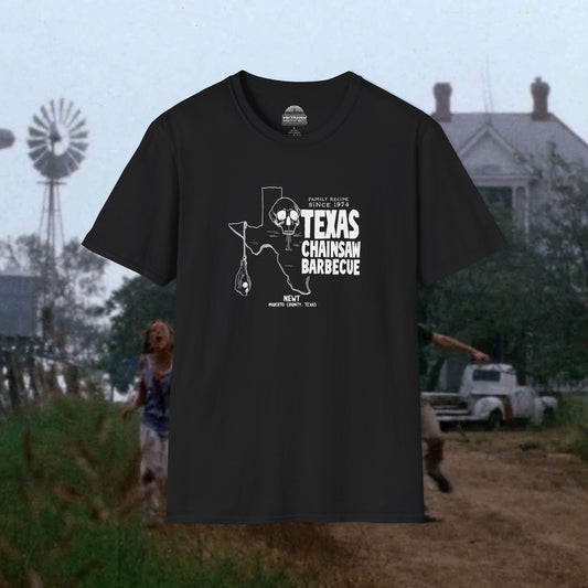 Texas Chainsaw Barbecue - Family Recipes Since 1974 Tee - Black