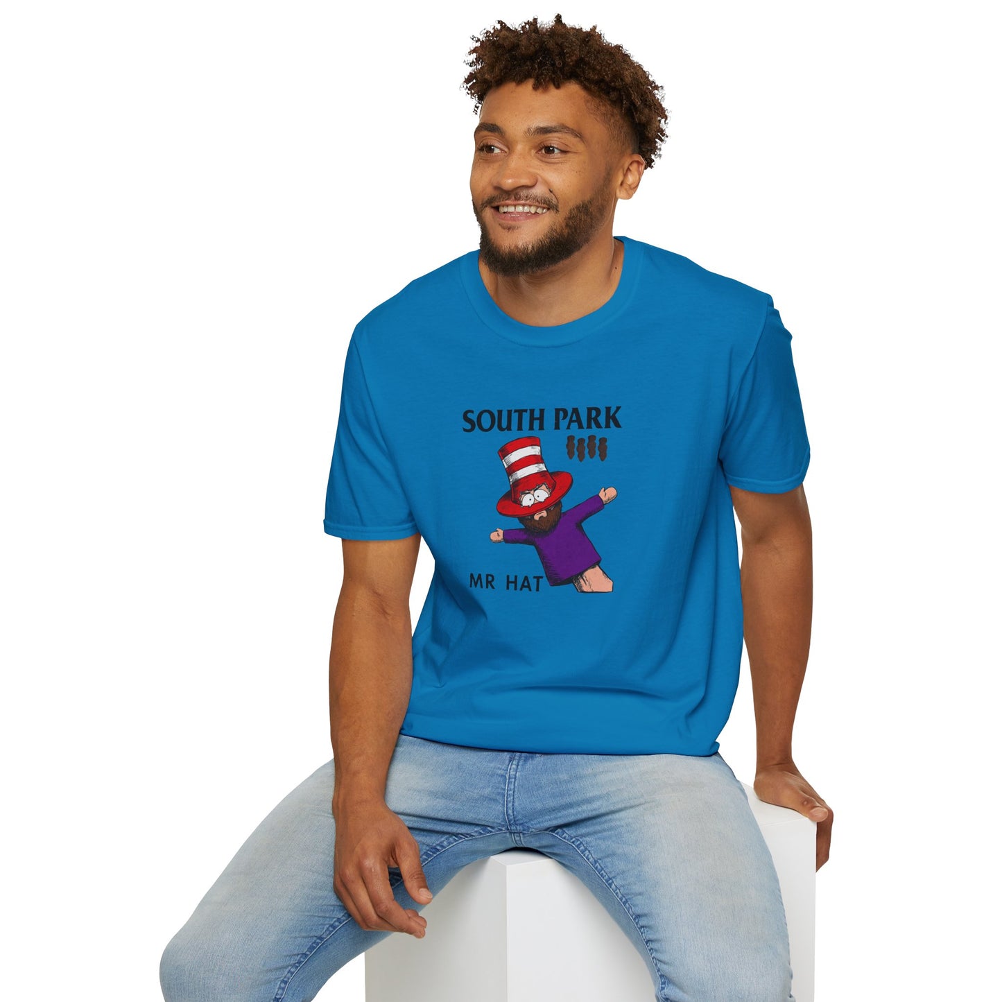 Black Flag meets South Park Mr. Hat music film mash up T-Shirt