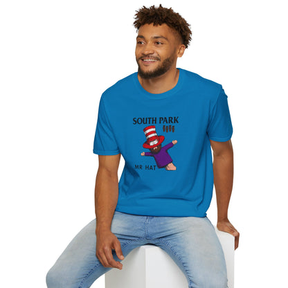Black Flag meets South Park Mr. Hat music film mash up T-Shirt