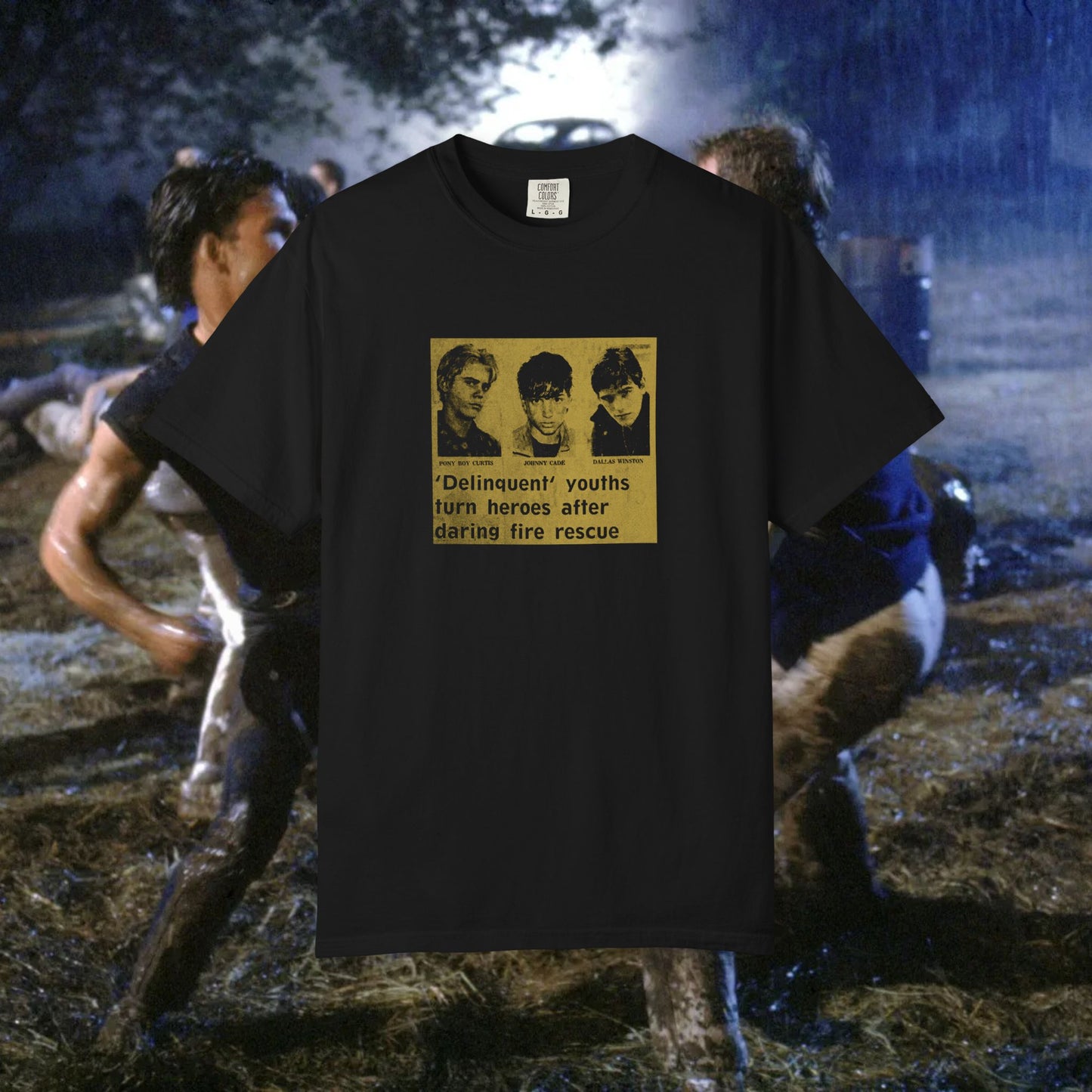 The Outsiders 'Delinquent Youth' double sided T-Shirt