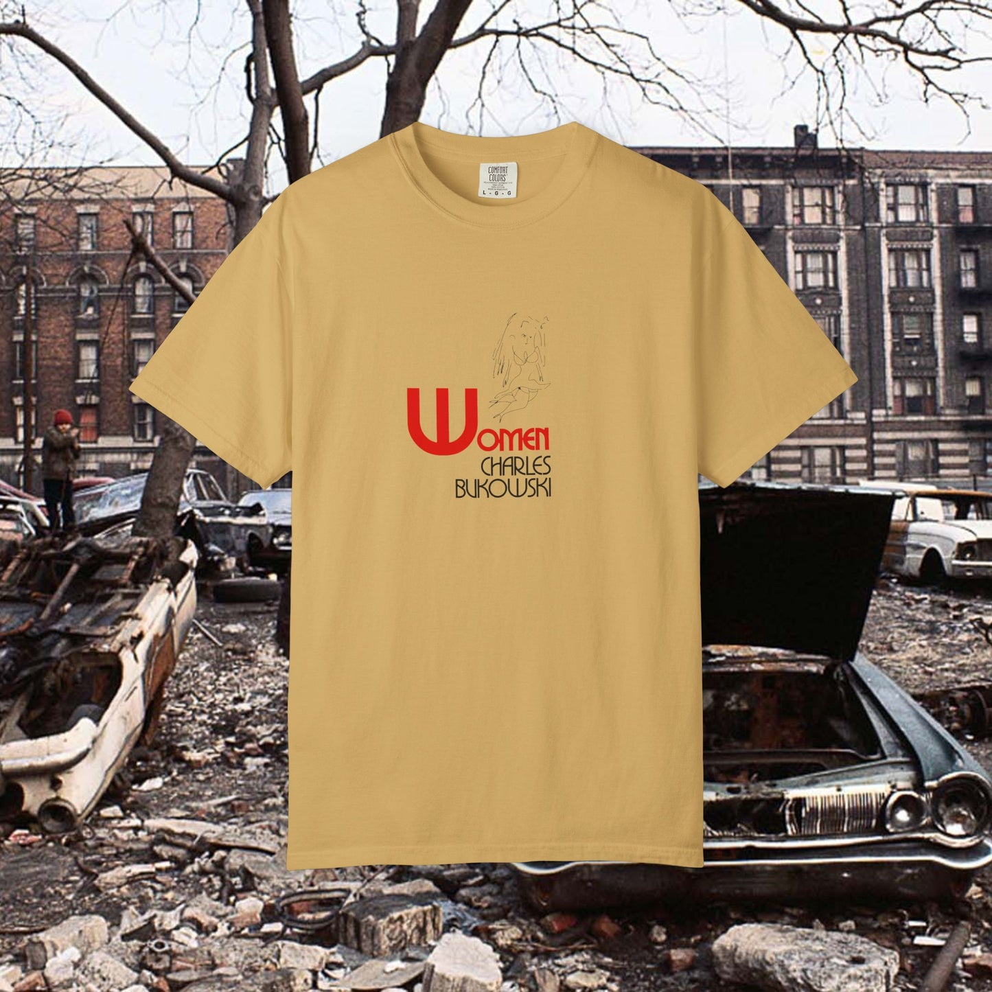 Women Charles Bukowski Vintage book cover T-Shirt