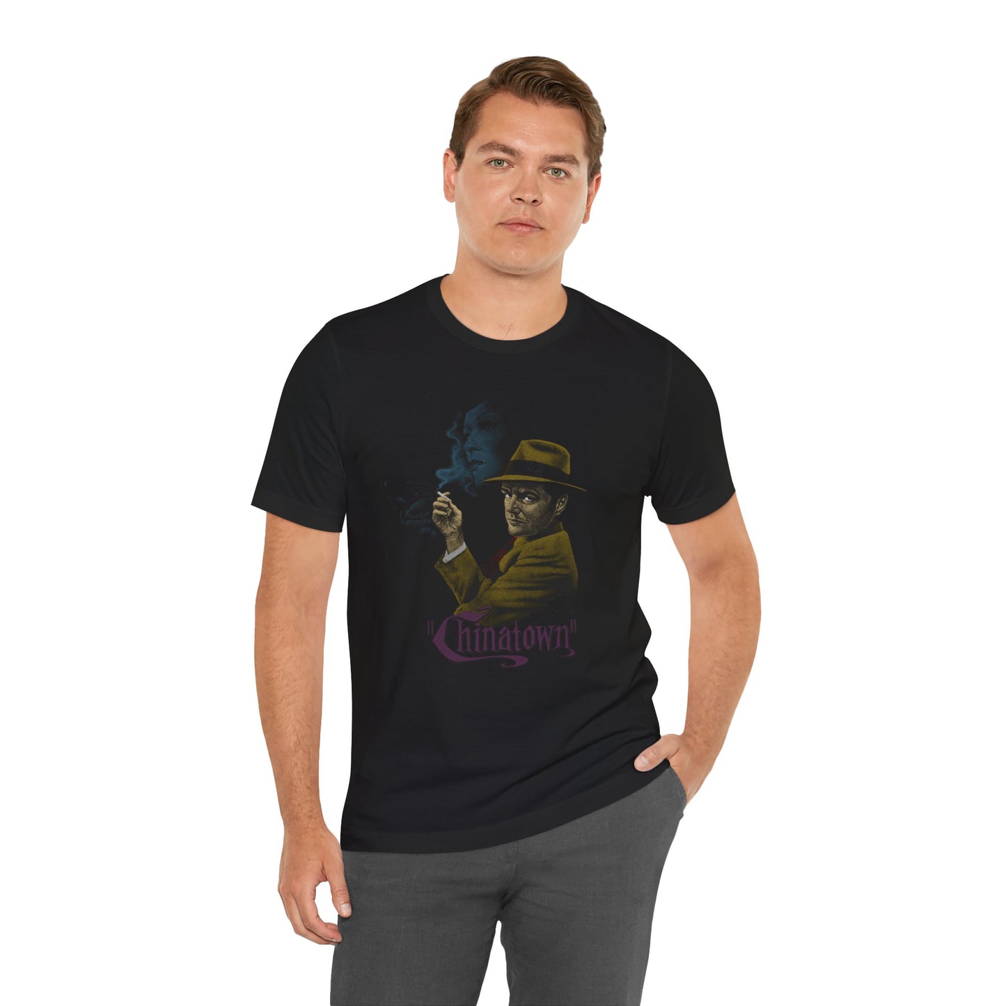 Chinatown Noir Jack Nicholson Faye Dunaway Vintage Film Graphic Tee